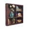 Stupell Industries Elegant Bookshelf Still-Life with Lotus Floral Vase Canvas Wall Art